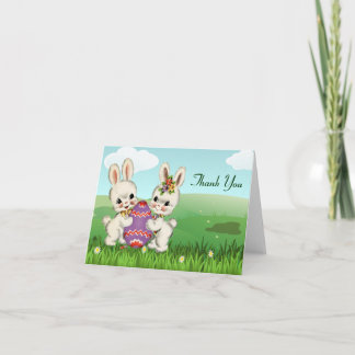 Easter Bunny Baby Shower Thank You Notes