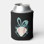 Easter Bunny Baseball Fan Easter Friend Bunny Can Cooler
