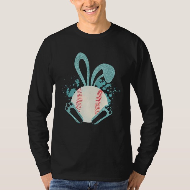 Easter Bunny Baseball Fan Easter Friend Bunny East T-Shirt (Front)