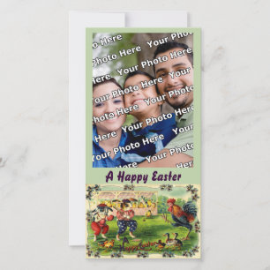 Easter Bunny Baseball Photo Card