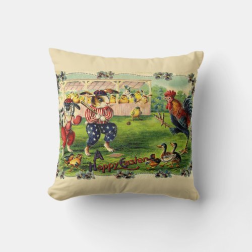 Easter Bunny Baseball Pillow