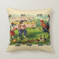 Easter Bunny Baseball Pillow