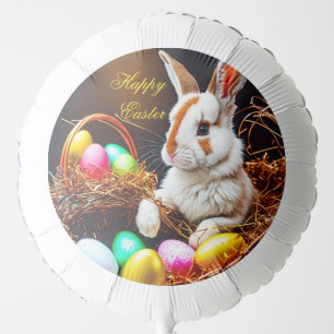 Easter Bunny Basket & Eggs Balloon