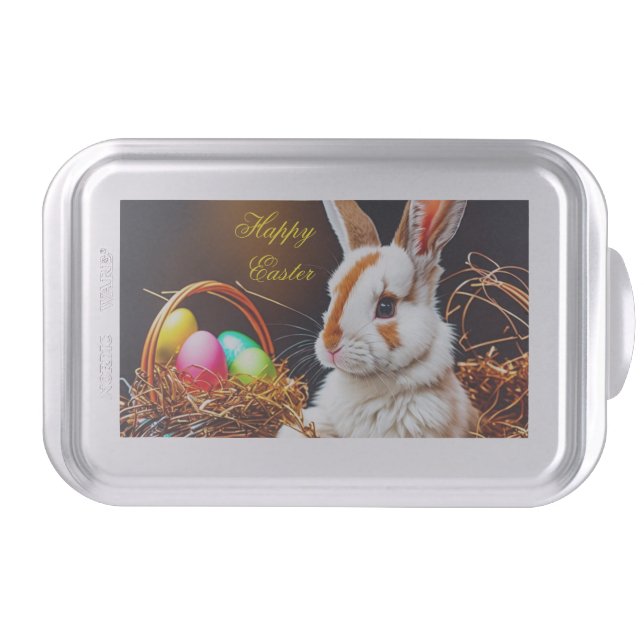 Easter Bunny Basket & Eggs   Cake Pan (Front)