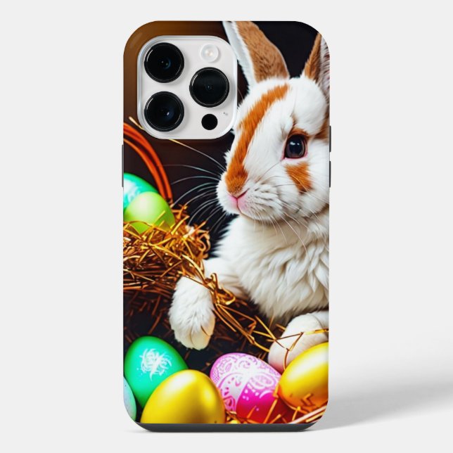 Easter Bunny Basket & Eggs   iPhone Case (Back)