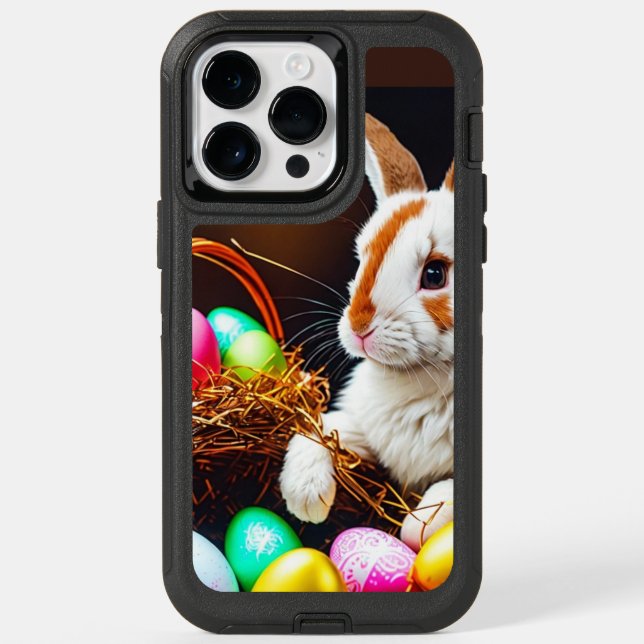 Easter Bunny Basket & Eggs   Otterbox iPhone Case (Back)