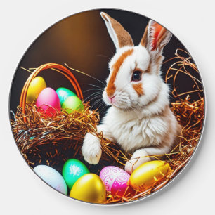 Easter Bunny Basket & Eggs Wireless Charger