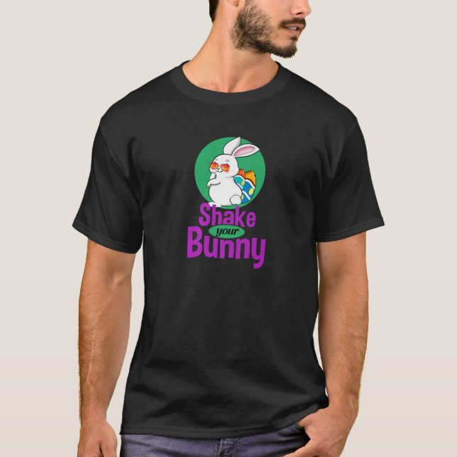 Easter Bunny Basket Eggs Women Men Kids T-Shirt (Front)
