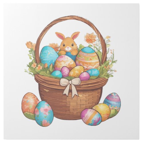 Easter Bunny Basket Gallery Wrap