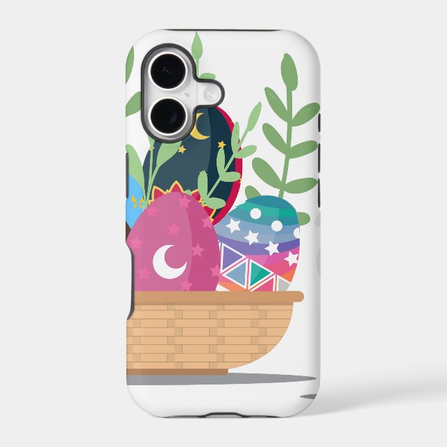 easter bunny basket iphone case (Back)