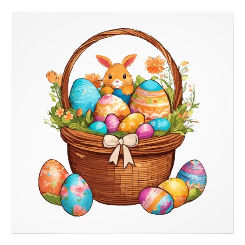 Easter Bunny Basket Photo Print