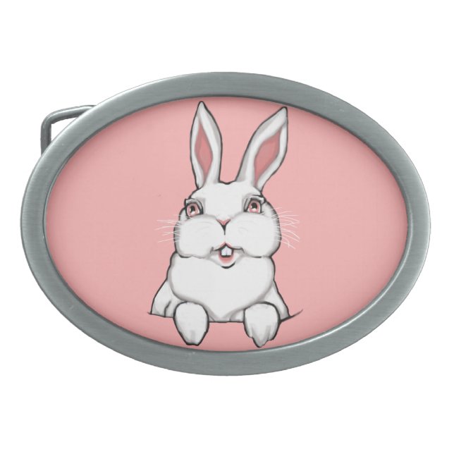 Easter Bunny Belt Buckle Festive Easter Buckle (Front)