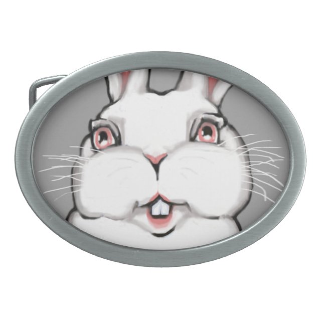 Easter Bunny Belt Buckle Festive Easter Buckle (Front)
