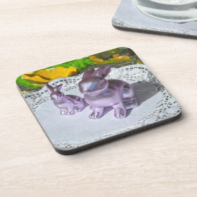 Easter Bunny Beverage Coaster (Left Side)