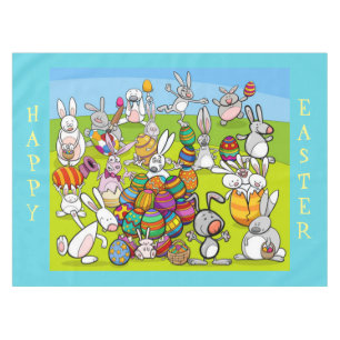 Easter Bunny Big Egg Hunt Tablecloth