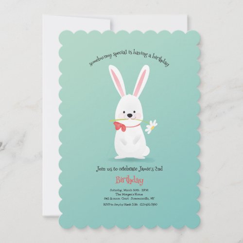 Easter Bunny Birthday Invitation