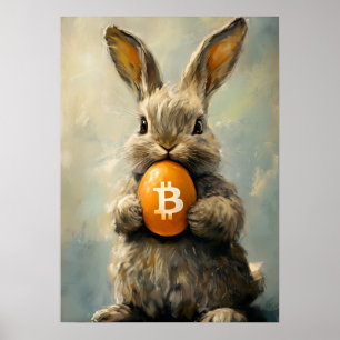 Easter Bunny Bitcoin rabbit hole  Poster