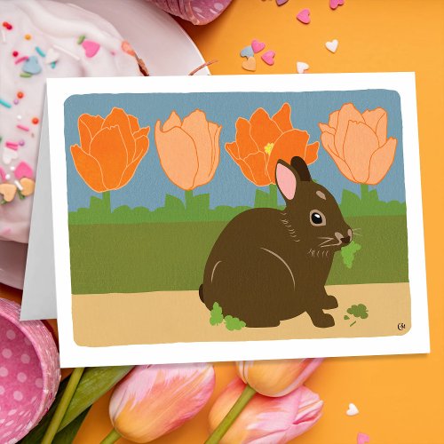 Easter Bunny Blank Card