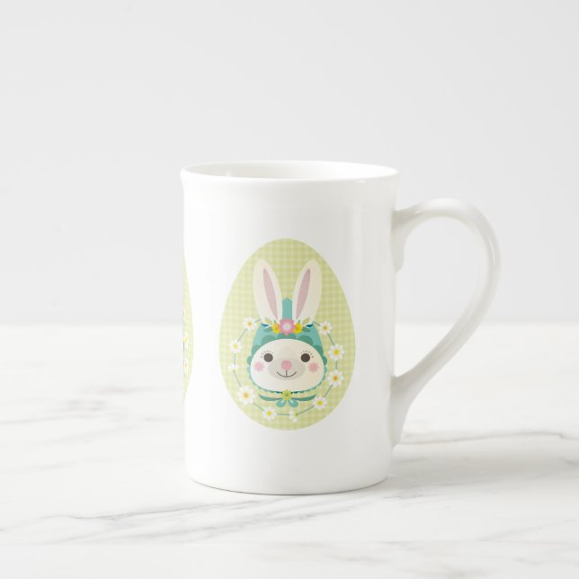 Easter Bunny, bone china mug (Right)