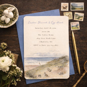 Easter Bunny Brunch and Egg Hunt Invitation