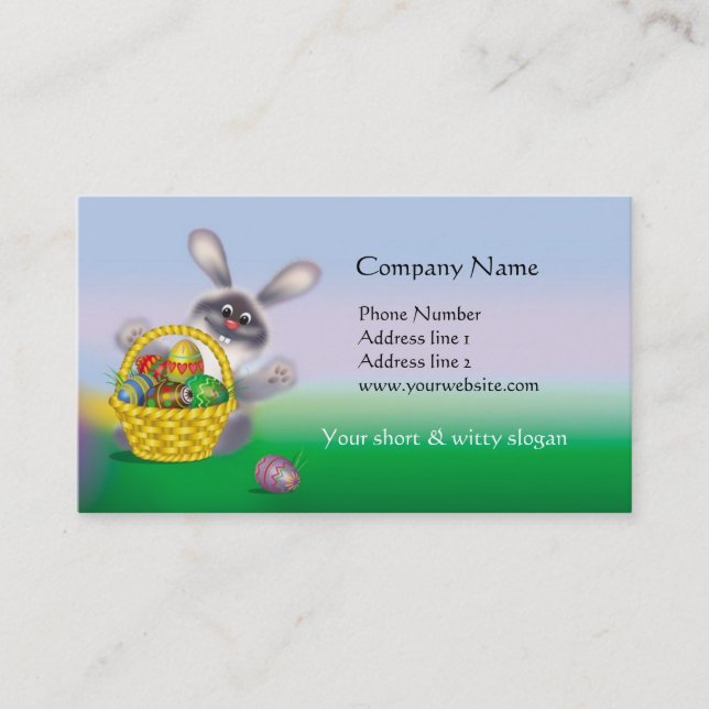 Easter Bunny Business Card (Front)