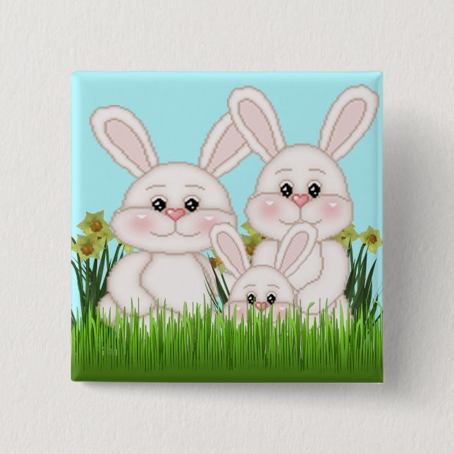 Easter Bunny Button (Front)