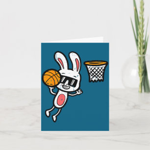 Easter bunny bysketbyll dunk sports boys kids todd card