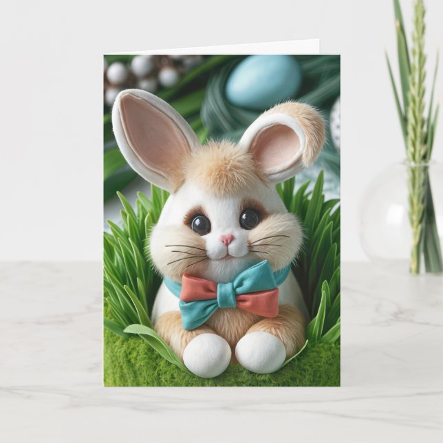 Easter Bunny Cake Card (Front)