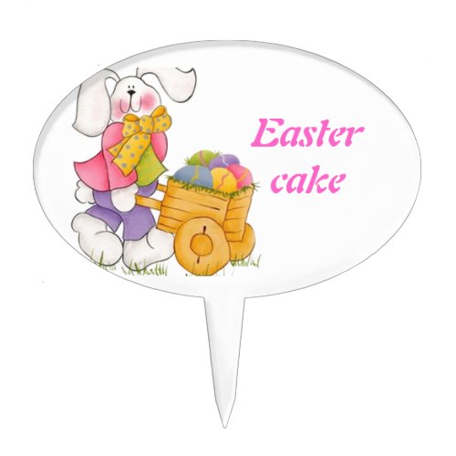 Easter bunny cake topper