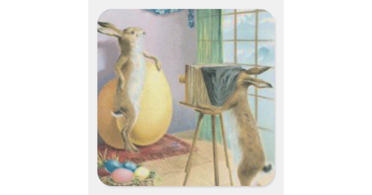 Easter Bunny Camera Photography Easter Colored Egg Square
