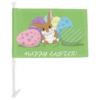 Easter Bunny Car Flag