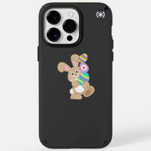 Easter Bunny Carrying Eggs Design Speck iPhone 14 Pro Max Case