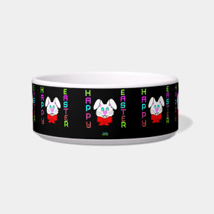 Easter Bunny Ceramic Pet Bowl