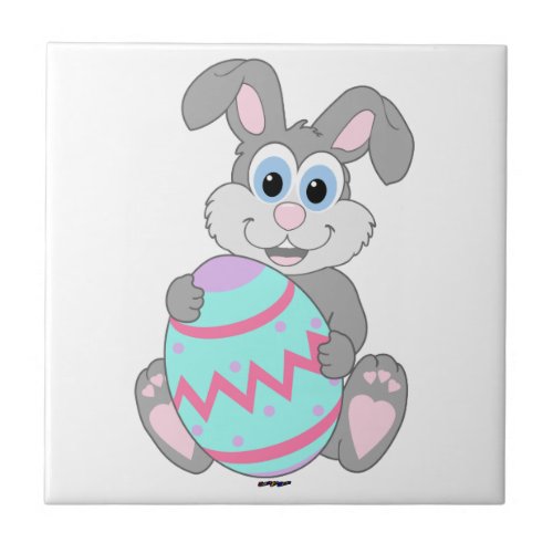 Easter Bunny Ceramic Tile