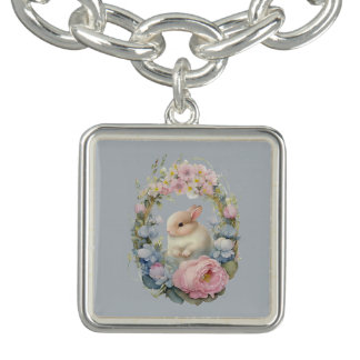 Easter Bunny Charm Bracelet