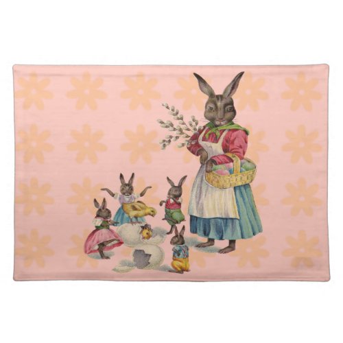 Easter Bunny Chckens Bunnies Eggs Placemat