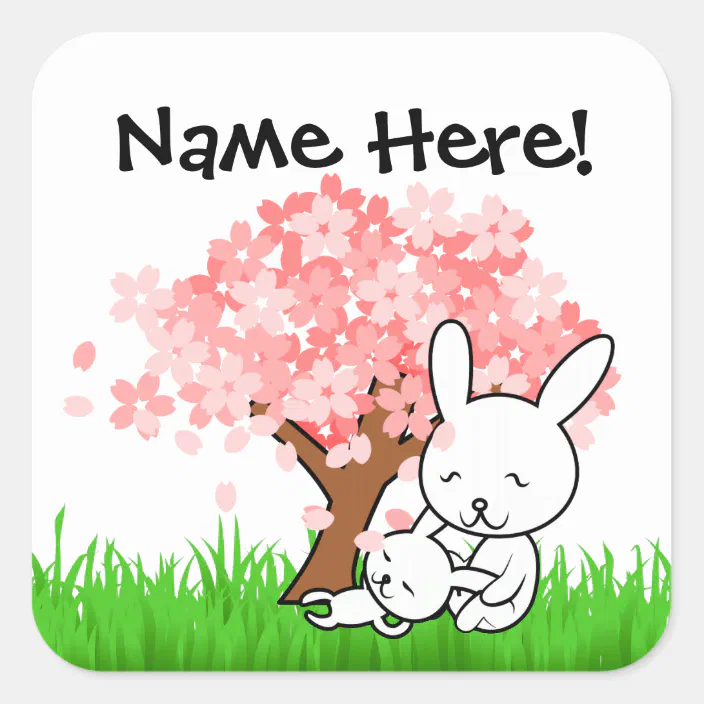 cherry bunnies stickers