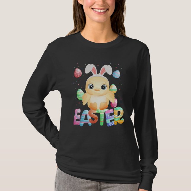 Easter Bunny Chick   Easter Chicken T-Shirt (Front)