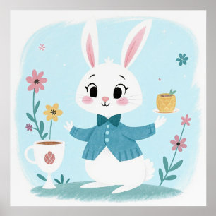 Easter Bunny Children's Cartoon Art  Holder