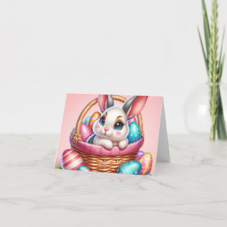 Easter bunny chocolate egg card