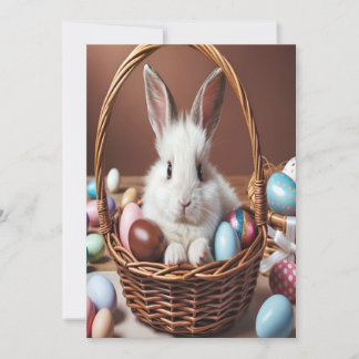 Easter Bunny Chocolate Egg Invitation