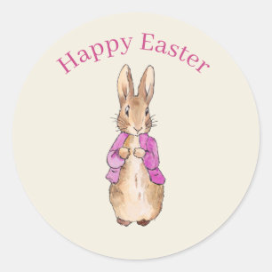 Easter bunny classic round sticker