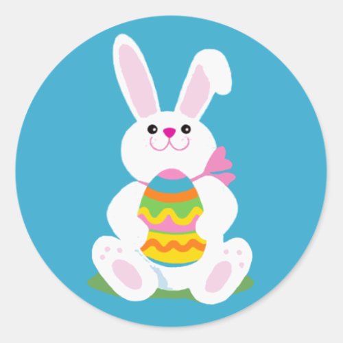 Easter Bunny Classic Round Sticker