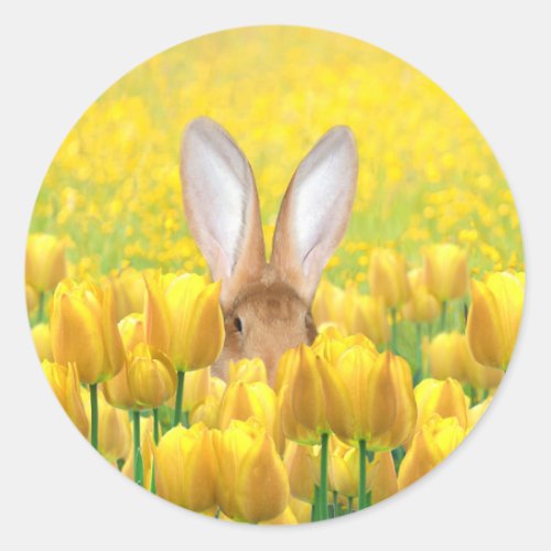 Easter Bunny Classic Round Sticker