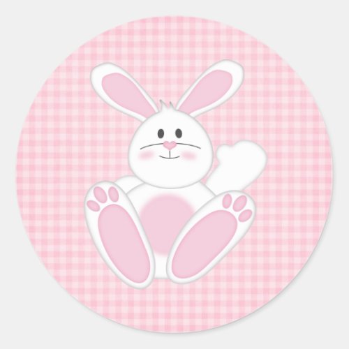 Easter Bunny Classic Round Sticker