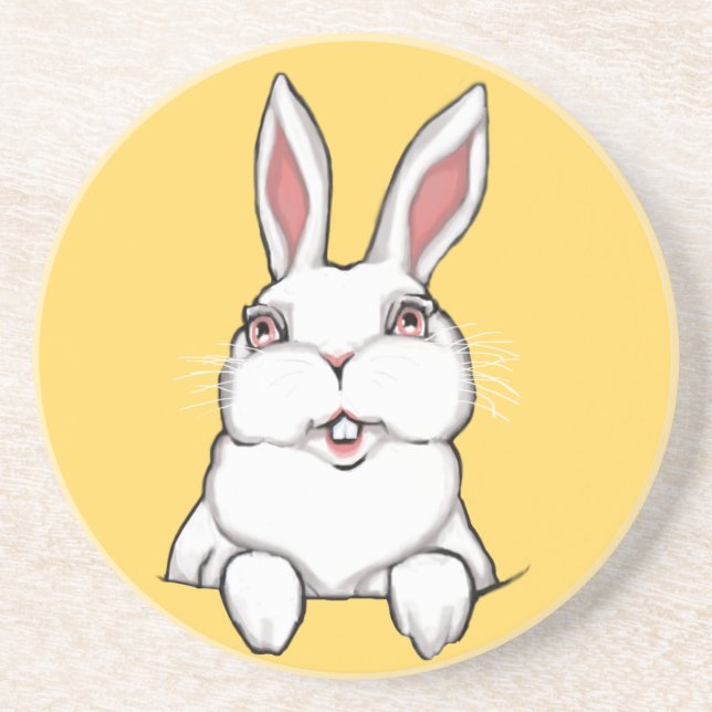 Easter Bunny Coasters Cute Rabbit Gifts (Front)