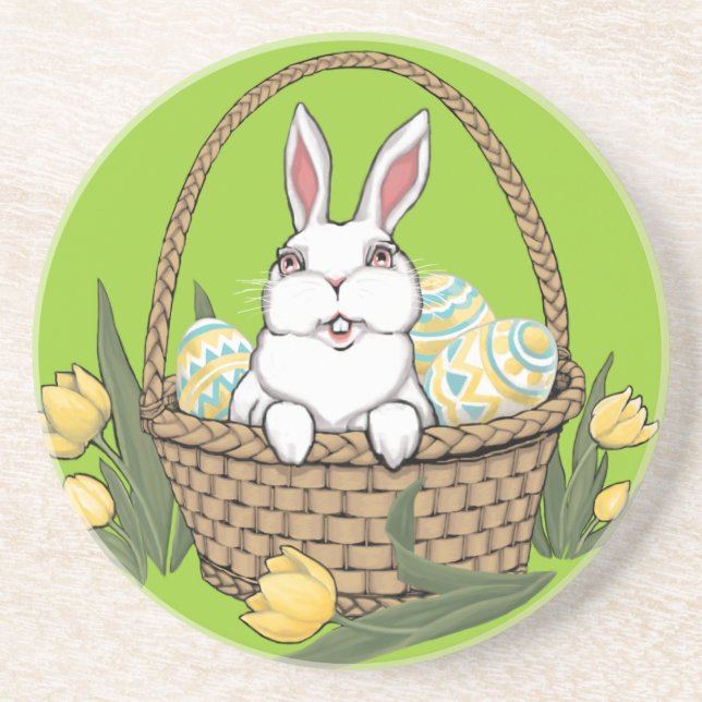 Easter Bunny Coasters Festive Easter Decorations (Front)