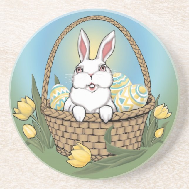 Easter Bunny Coasters Festive Easter Decorations (Front)