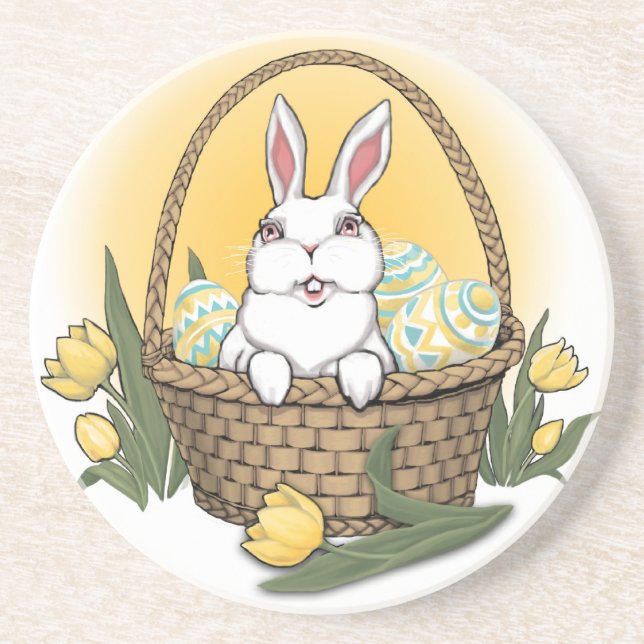 Easter Bunny Coasters Festive Easter Decorations (Front)