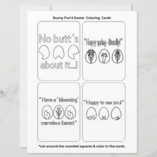 Easter Bunny "Color Your Own" Stationery Set